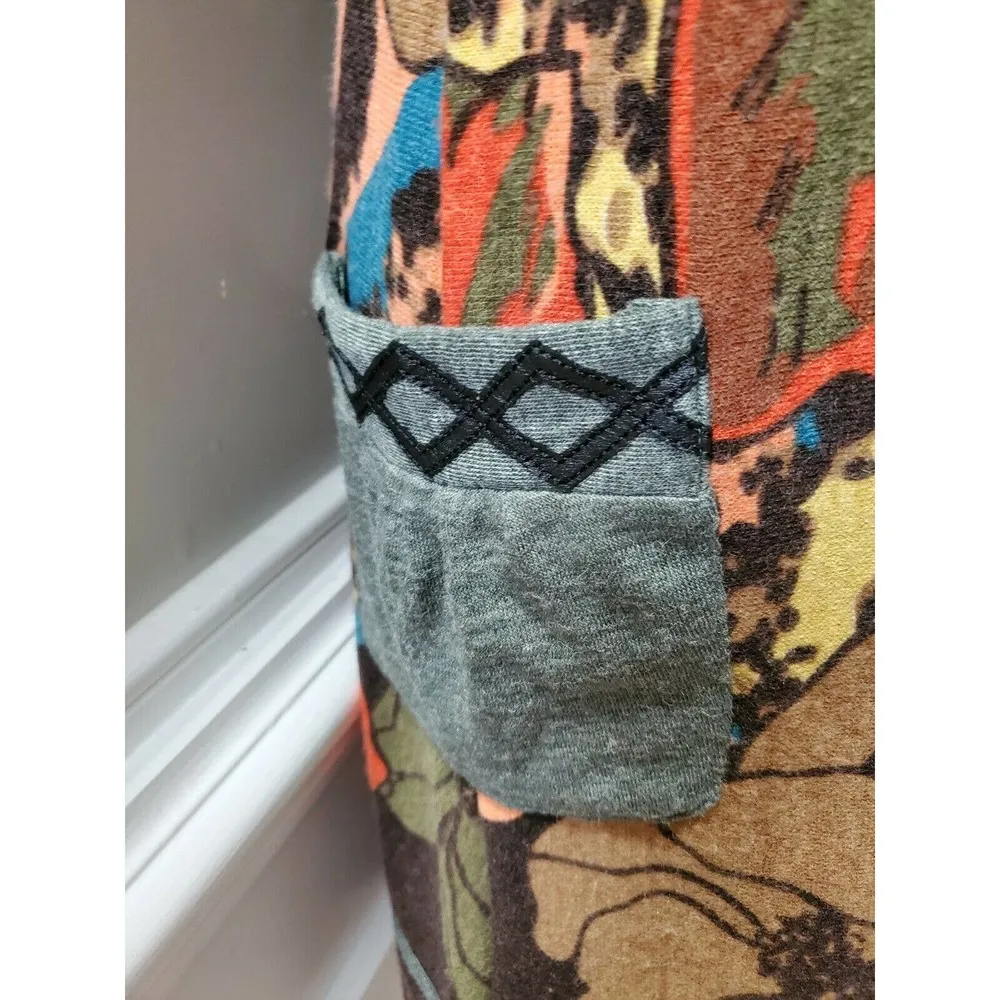 Whish Women's Multicolor Polyester Round Neck Long Sleeve Knee Length Dress M Size M - Image 7