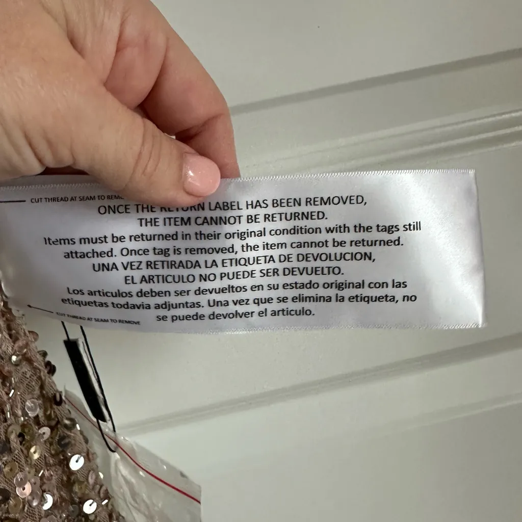 Mac Duggal Sequin Mini‎ Sleeveless Cocktail Dress in Gold- NWT - Image 7