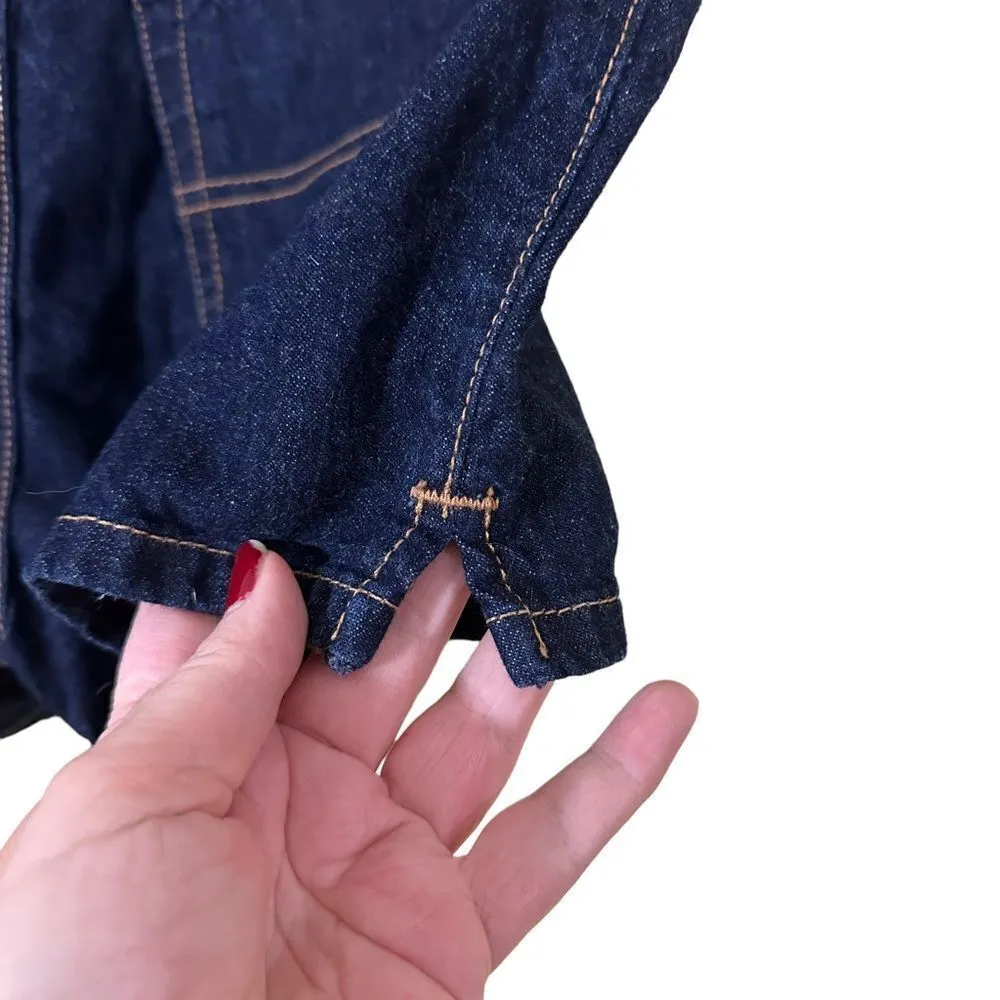 Vintage Guess Blue Denim Shorts Size 30 - Image 9