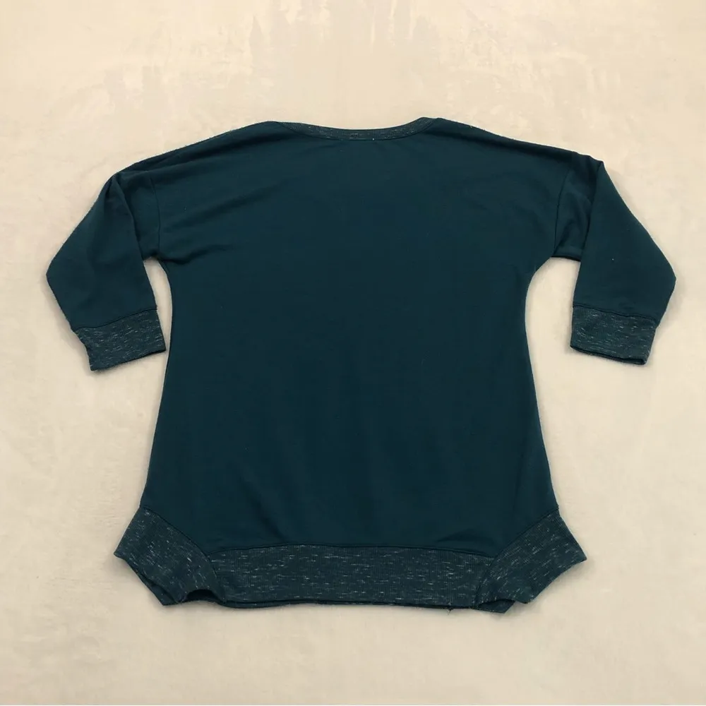 Madison & Berkeley Emerald Green Rise & Grind Coffee Longsleeve Shirt Womens S. - Image 5