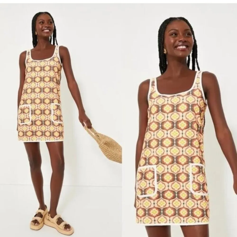 Tuckernuck Twiggy Buds Terry Mini Dress Size XS NWT Cotton Swim Cover Shift - Image 2