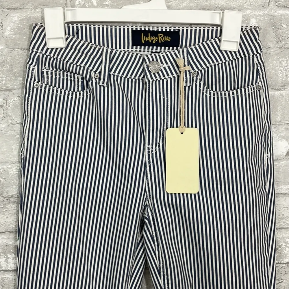 Indigo Rein Striped Bootcut Jeans - Image 2
