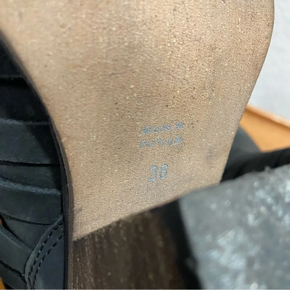 Free People Suede Leather Strappy Ankle Boots / Booties Women’s Sz EU 36 / US 6 - Image 2