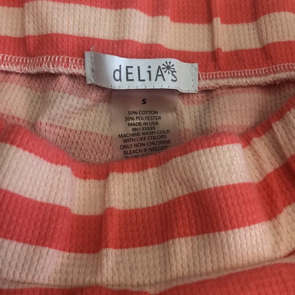 deliA*s PJ Pants Waffle Knit Orange - Image 3