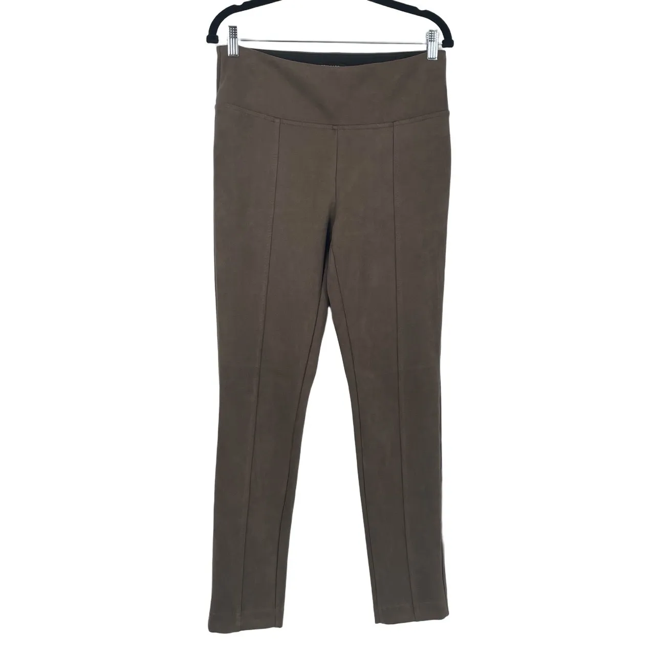 Andrew Marc Women's Taupe Super Soft Stretch Faux Suede Pull On Pants Size Small - Image 4