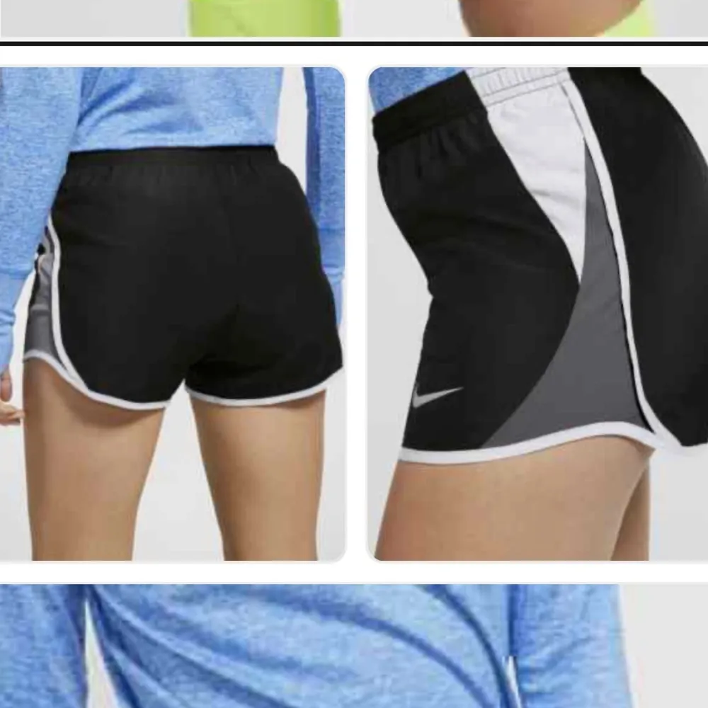 Nike Black & Light Blue Running Shorts - Image 9