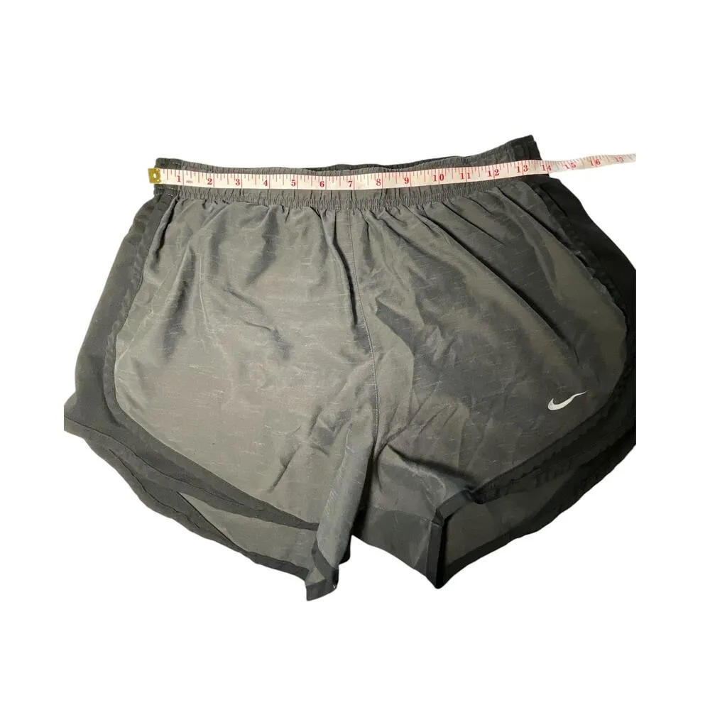Nike Womens Dri-Fit Tempo Running Shorts Black Gray 831558  Size Large Lined - Image 11