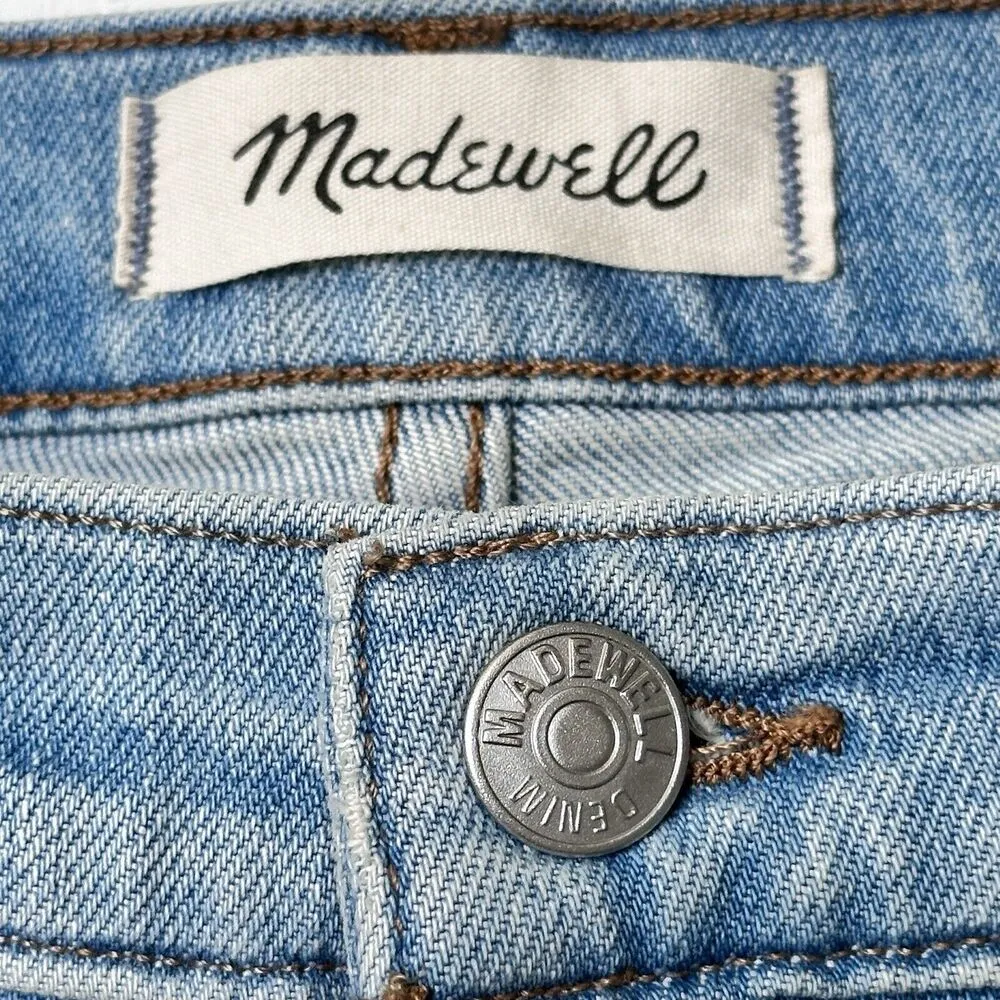Madewell The Perfect Vintage Jean High Rise  Straight Distressed Size 28 - Image 4