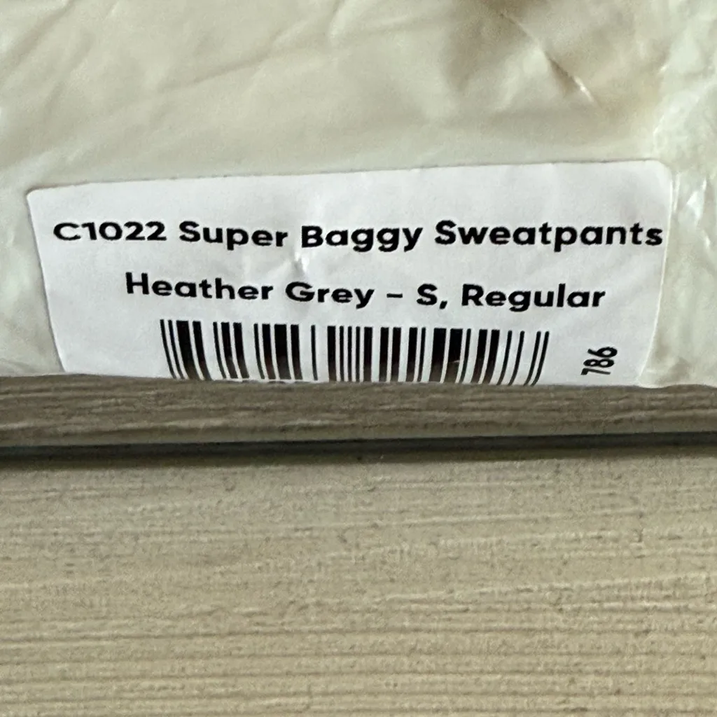 POPFLEX Super Baggy Sweatpants Grey Small NWT IN PACKAGE Gray - Image 9