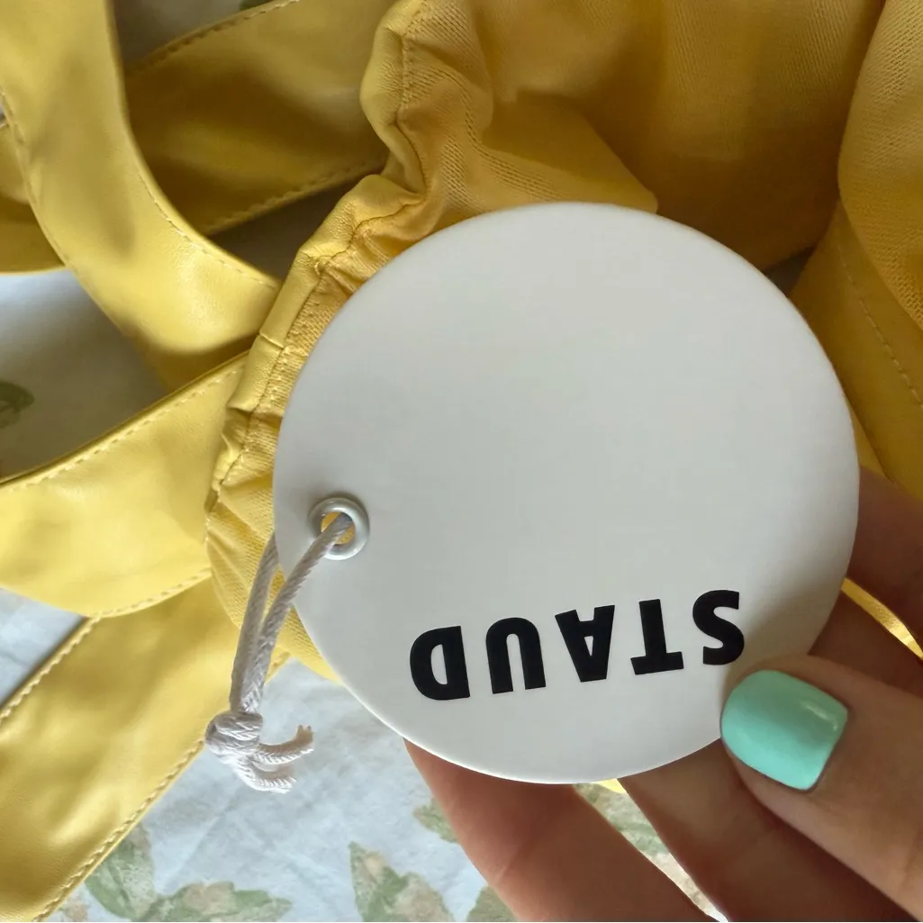 STAUD Yellow Kai Halter Top sz 0 NWT - Image 3