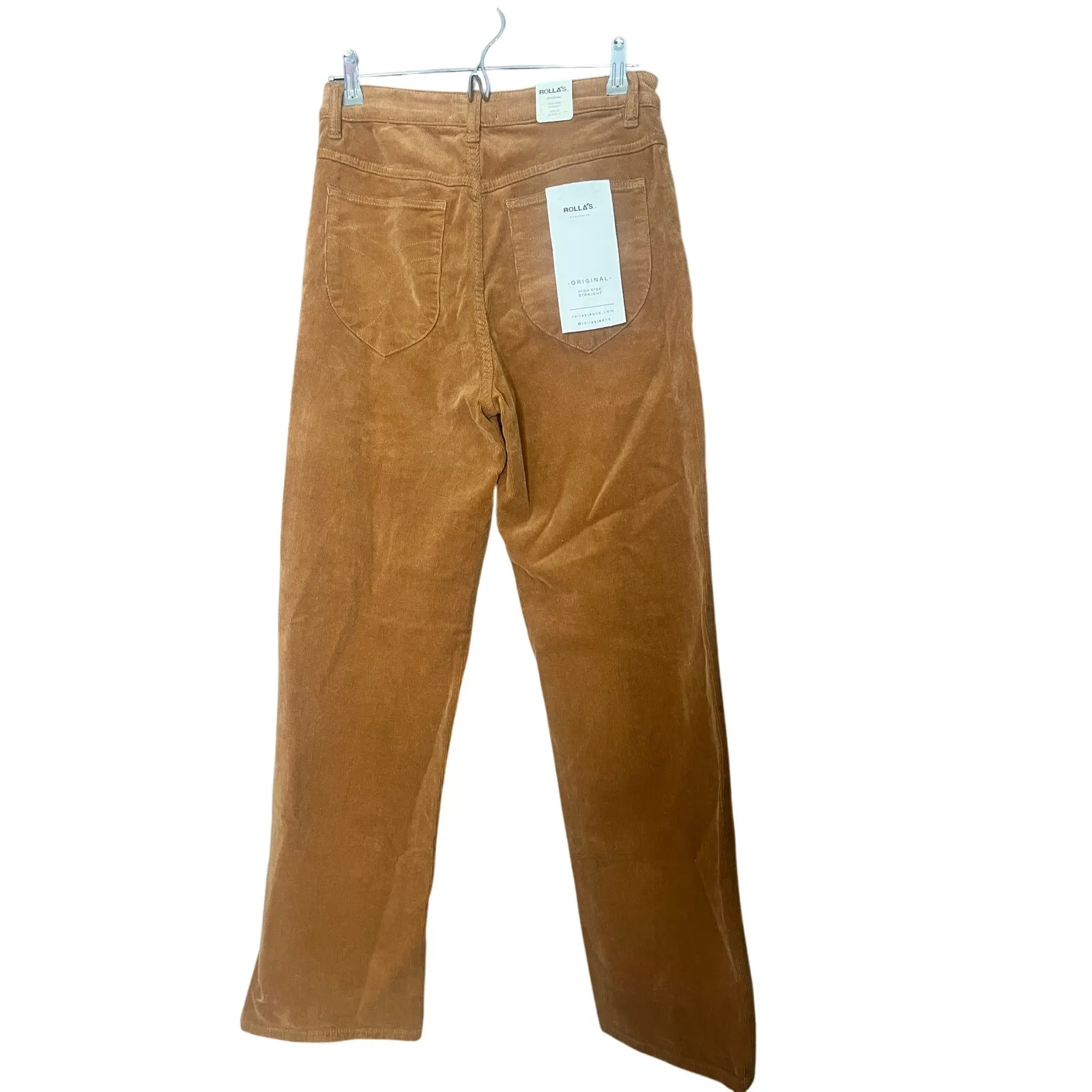 ROLLA'S Original High Rise Straight Cord Corduroy Pants 29 Brown - Image 2