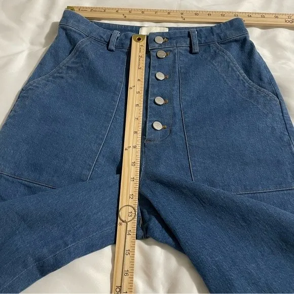 Capulet Lottie Jean Light Blue Jeans Cropped Wide Leg Size 6 / Medium - Image 6