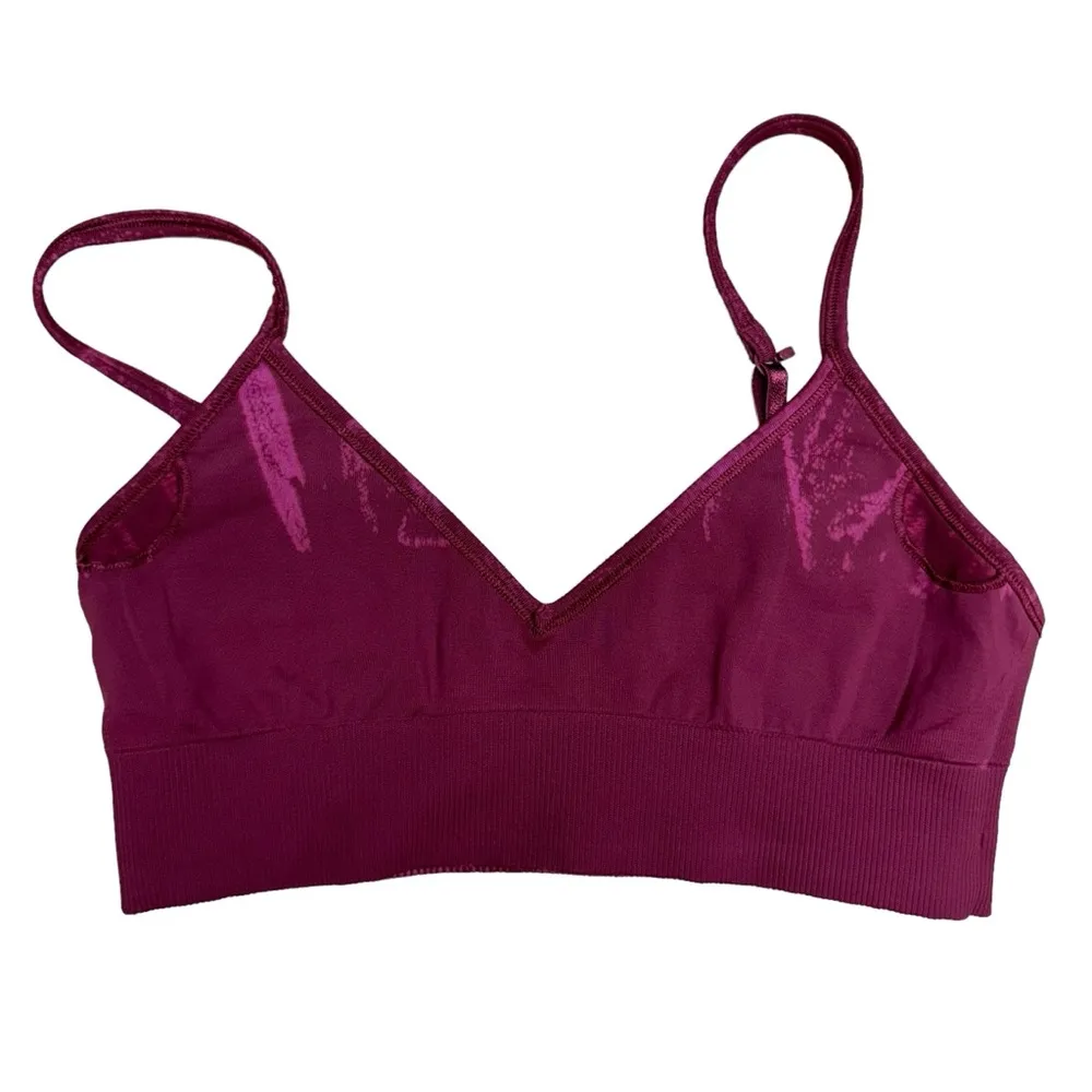Lululemon Ebb To Street Bra A/B Cup Stone Wash Chianti Seamless W2BS2S Size 8 - Image 13