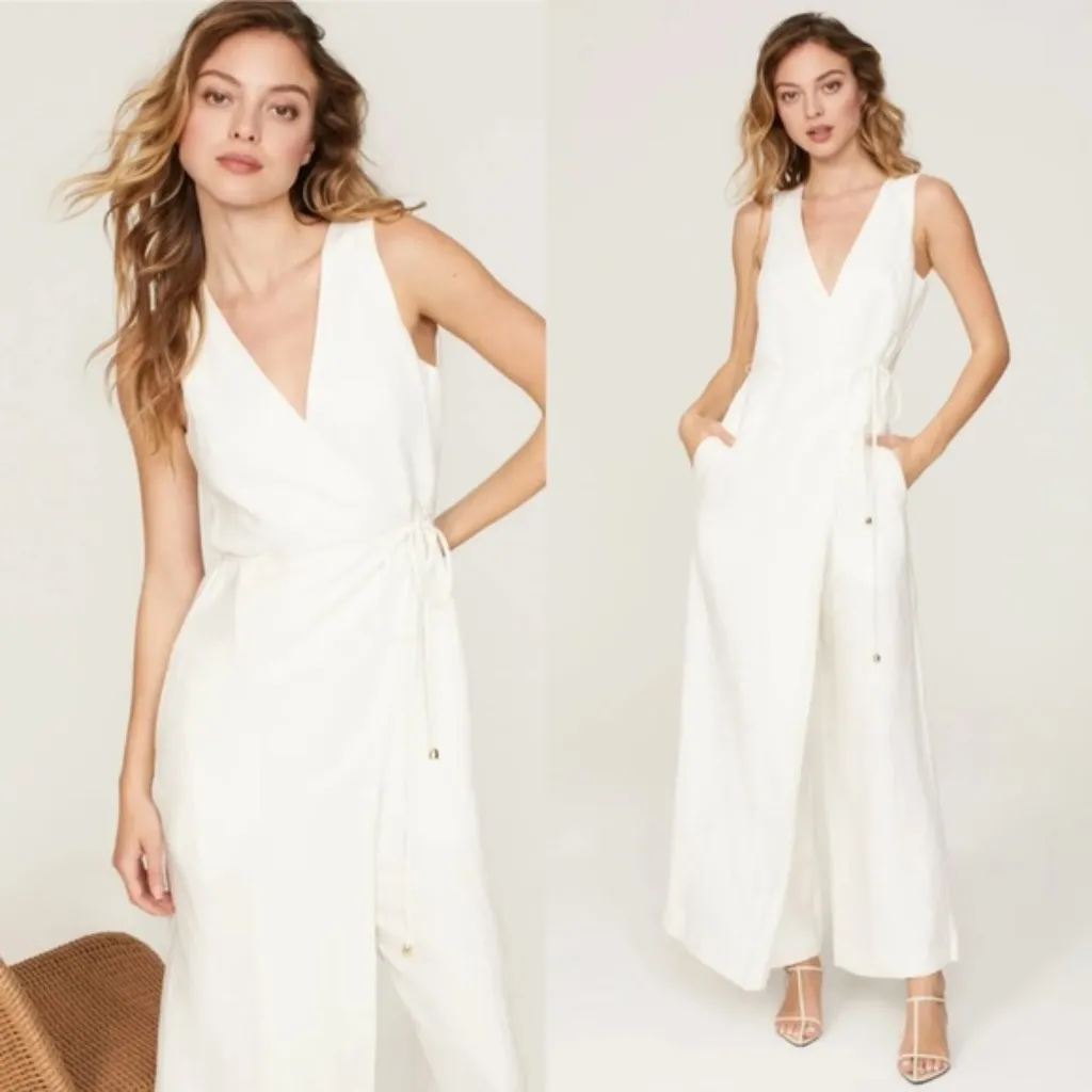Rosetta Getty x RTR‎ White Apron Jumpsuit Size 0 - Image 2