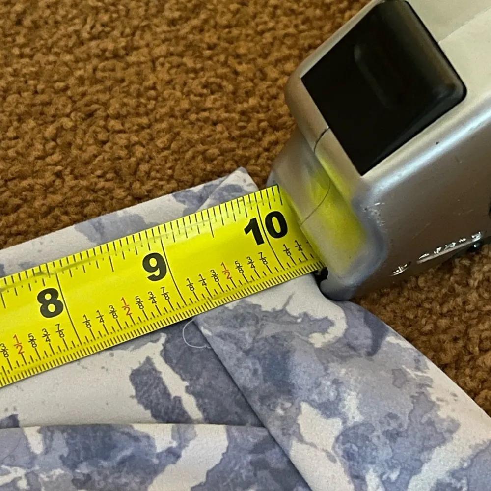 NWT Harmony Balance blue, white abstract leggings XS Blue - Image 8