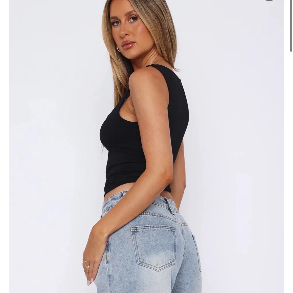 White Fox I can be yours Sleeveless  Top SZ:S - Image 3