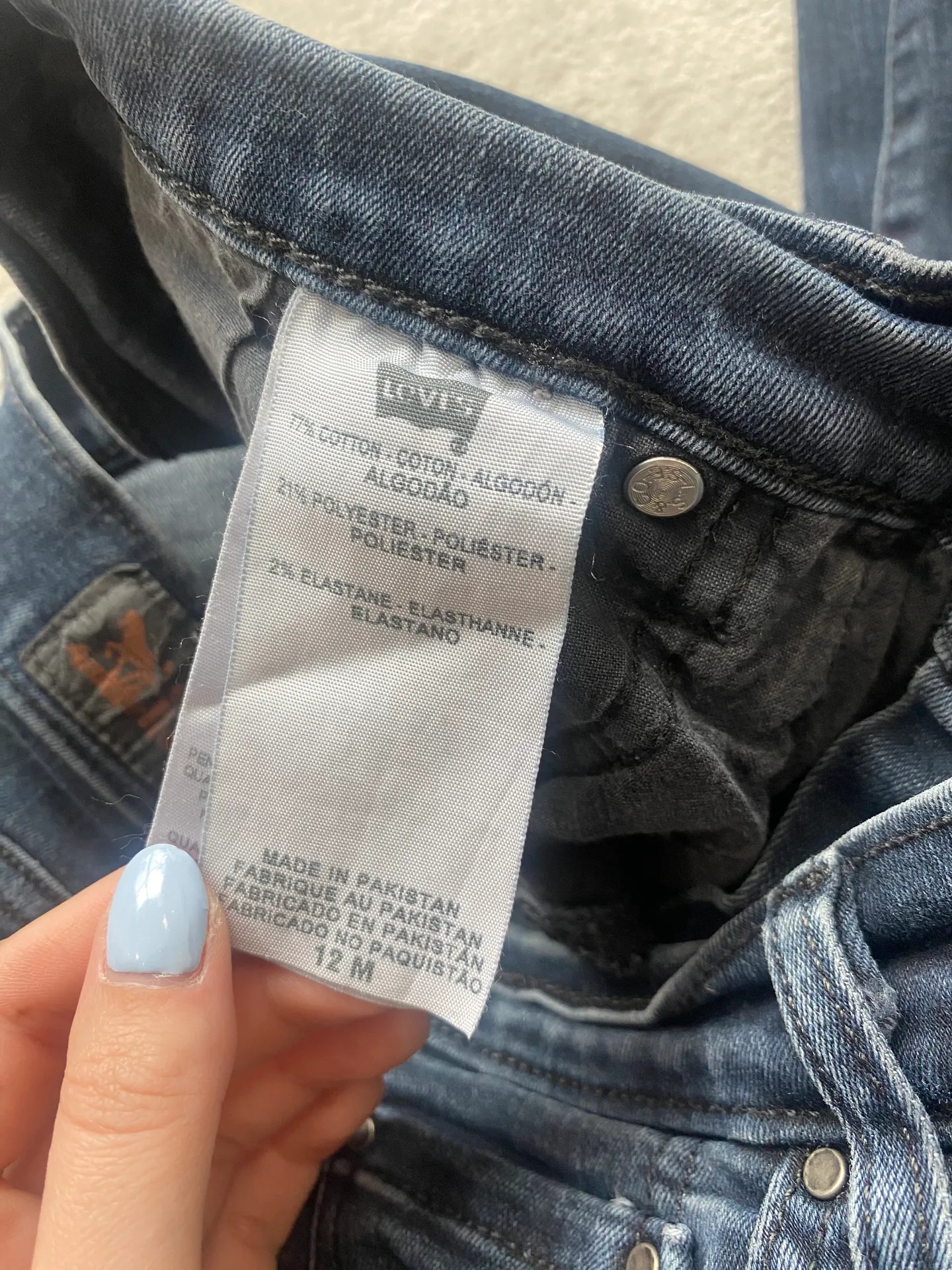 Levi’s 512 Skinny Jeans Size 12  - Image 5