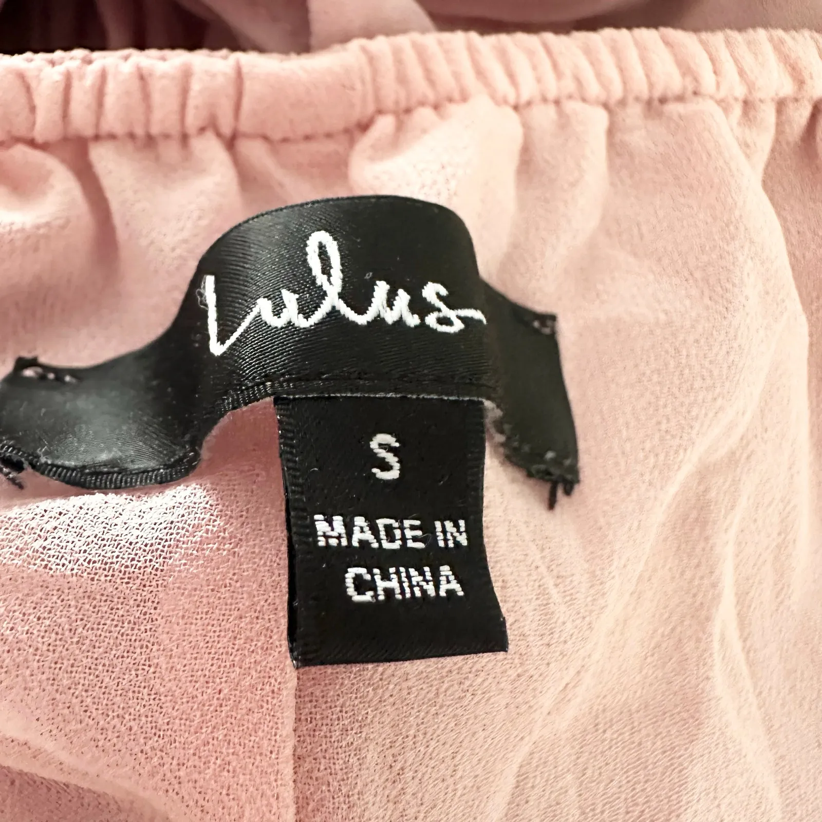 Lulus Lulu’s Sunshine Bound Mauve Blush Pink Tiered Tie Braid Maxi Dress Small Wedding - Image 11