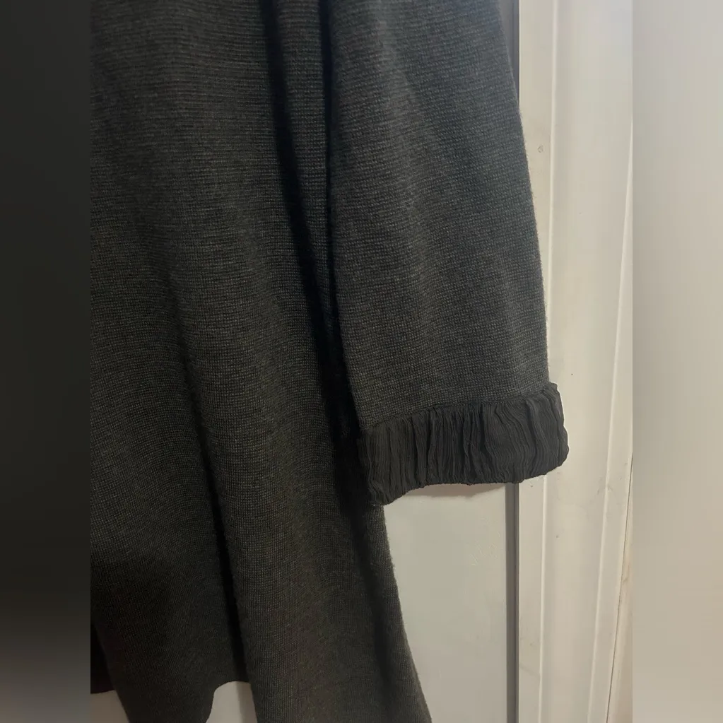 Alice + Olivia wool blend dress with cuff detail and turtleneck. Above t… - Image 4