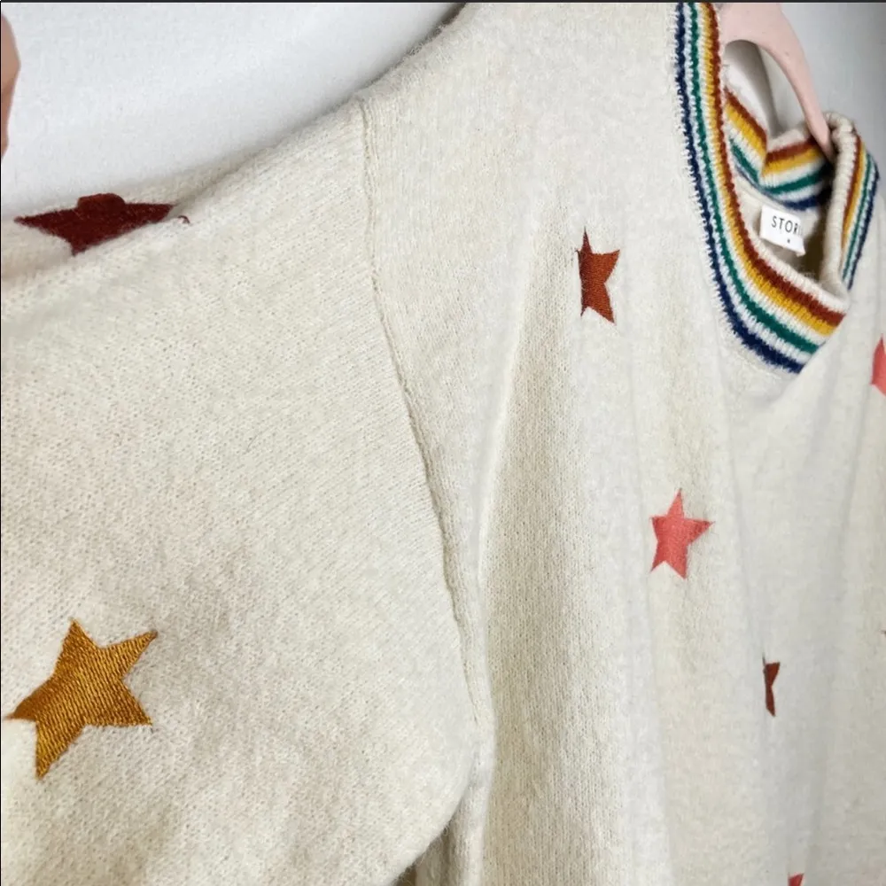 Storia Vici dolls star embroidered oversized sweater Size Small - Image 15