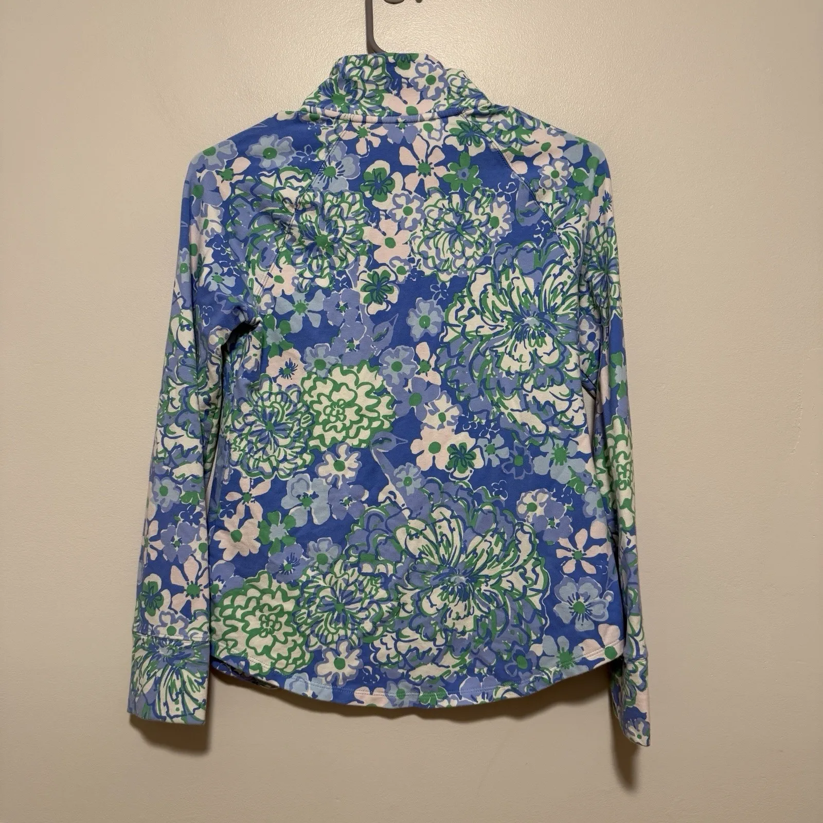 Lilly Pulitzer UPF 50+ Skipper Popover in Blue Green Floral Size‎ XXS - Image 5