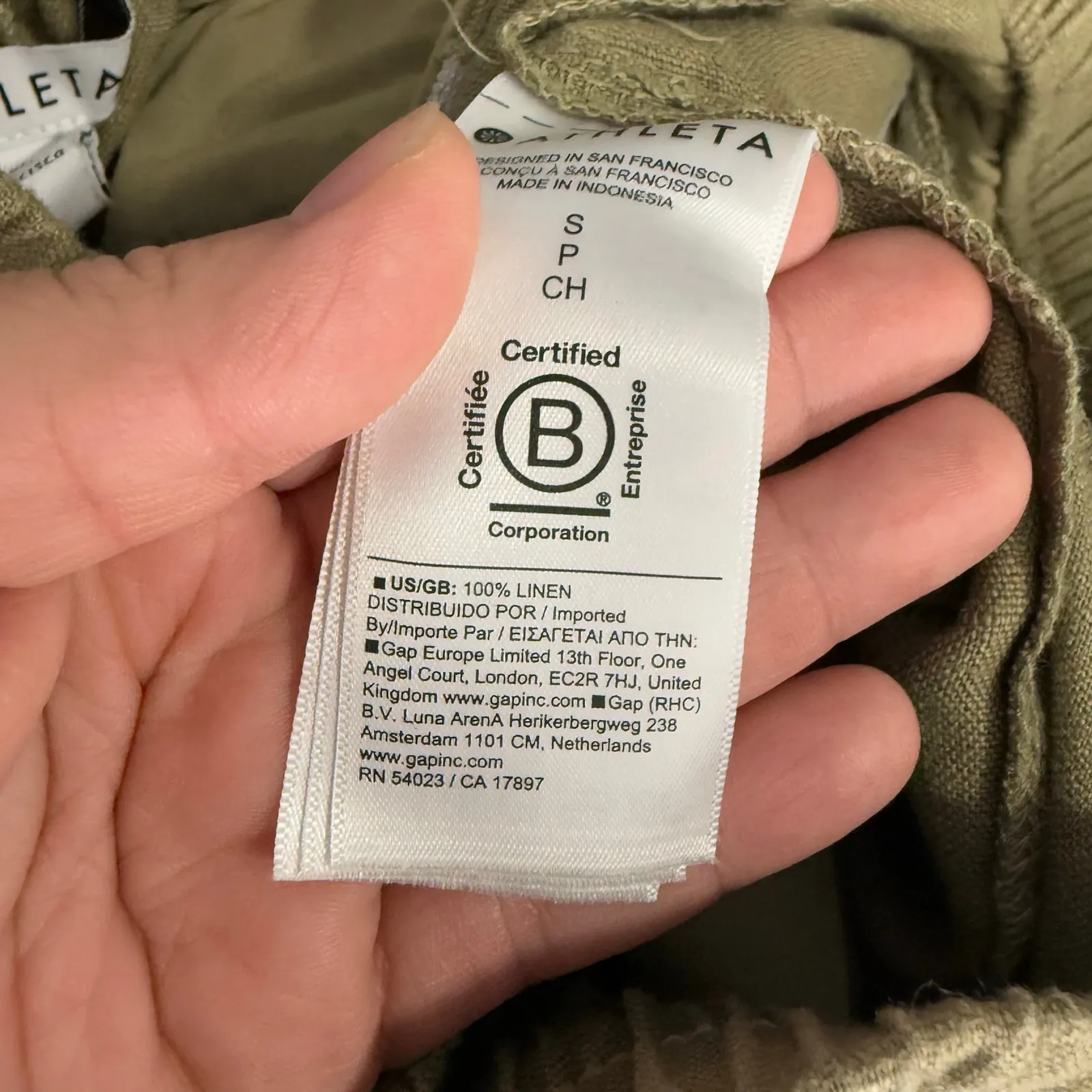 Athleta Retreat Linen Short, Green, S - Image 5