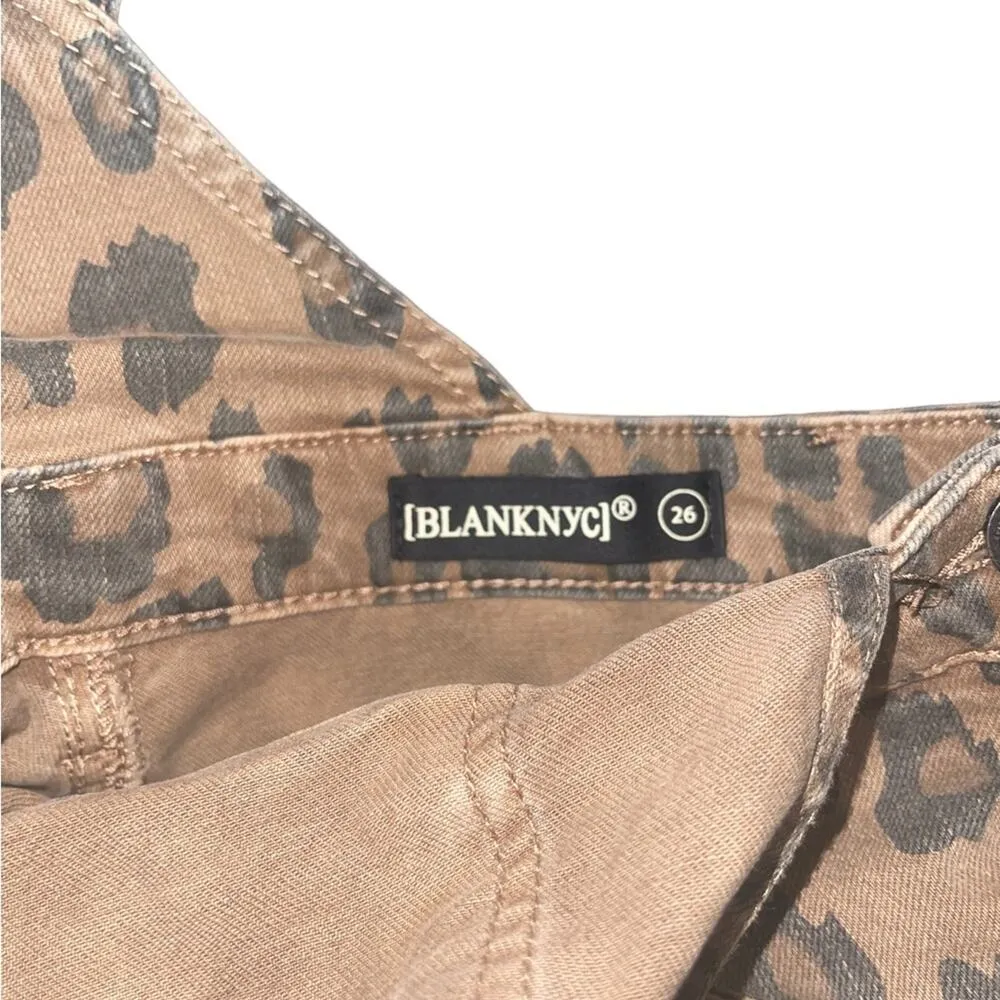 NWT! Blank NYC Catwalk Leopard Print Shortalls - Size 26 - Image 10