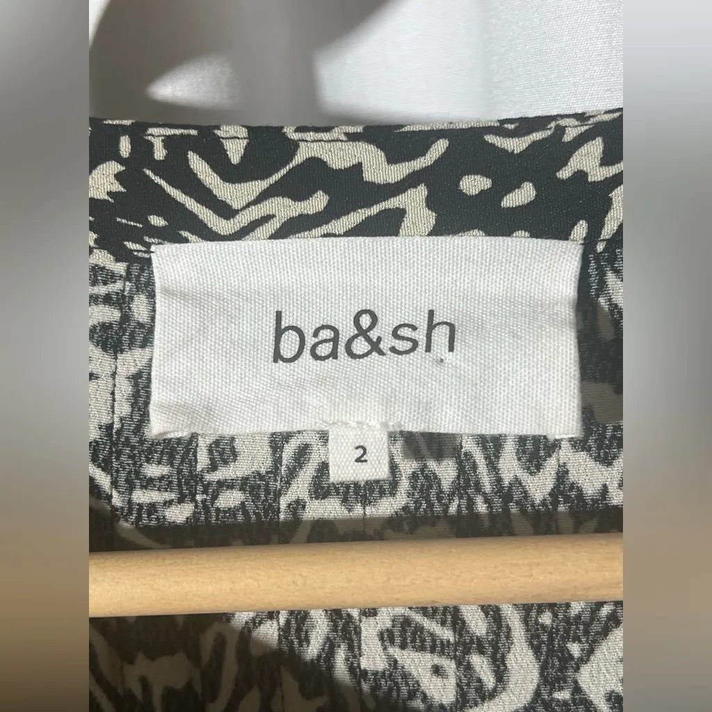 Ba&sh Lio Abstract Pintucked Blouse | 2 M - Image 4