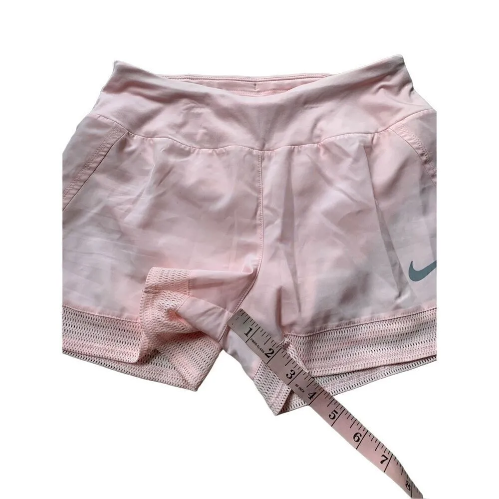 NIKE DRI-FIT CREW BREATHE SHORTS- PINK - Image 8