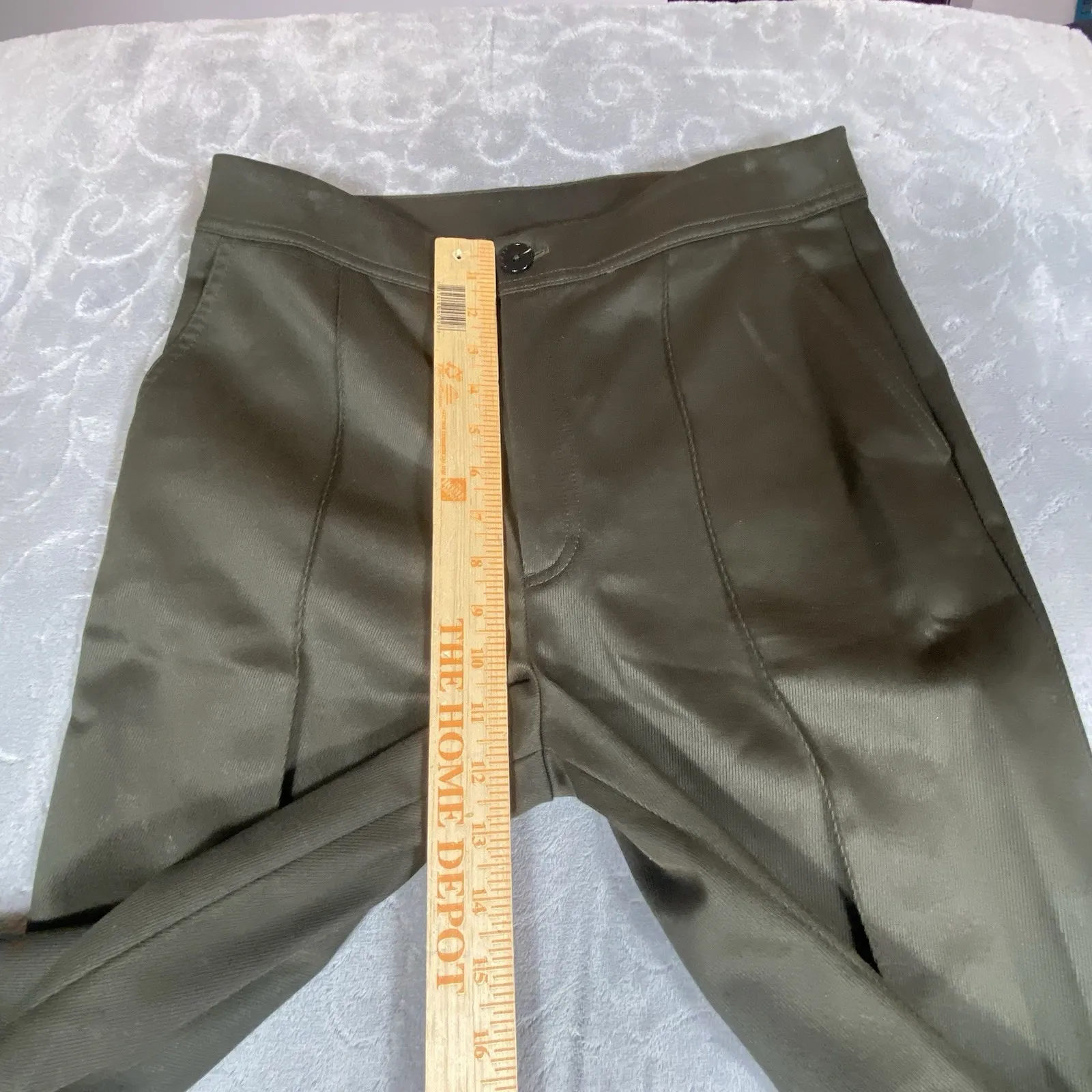 Massimo Dutti Womens Size 8 Kick Flare Trousers Pants Leg Seams Designer Career - Image 11