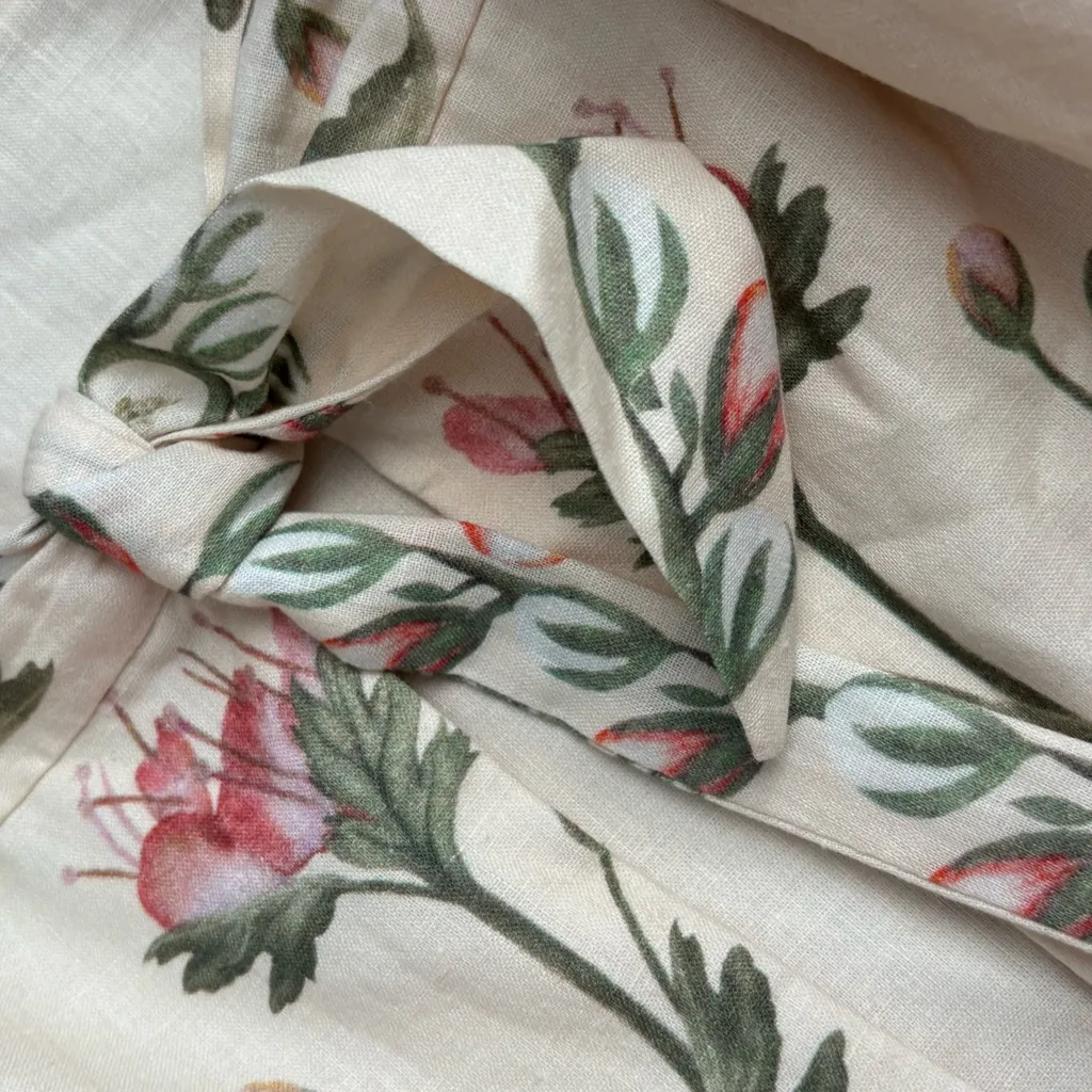 NWOT Agua Bendita Cream Floral Long Sleeve Dress - Image 8