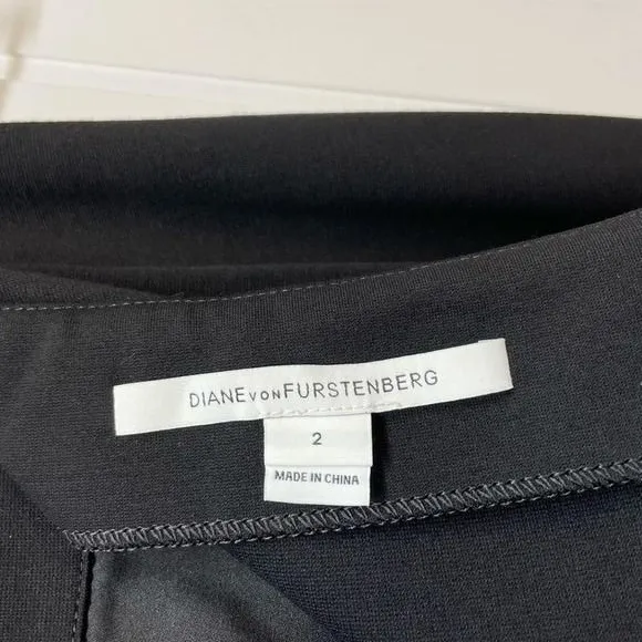 Diane‎ Von Furstenberg Pencil Skirt Size 2 Black New Keto Minimalist Classic - Image 12