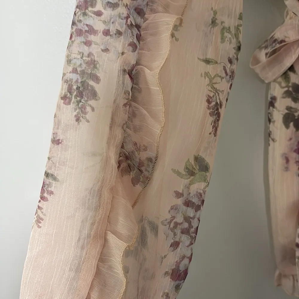 Allison New York One Shoulder Floral Romper ruffle one - Image 5