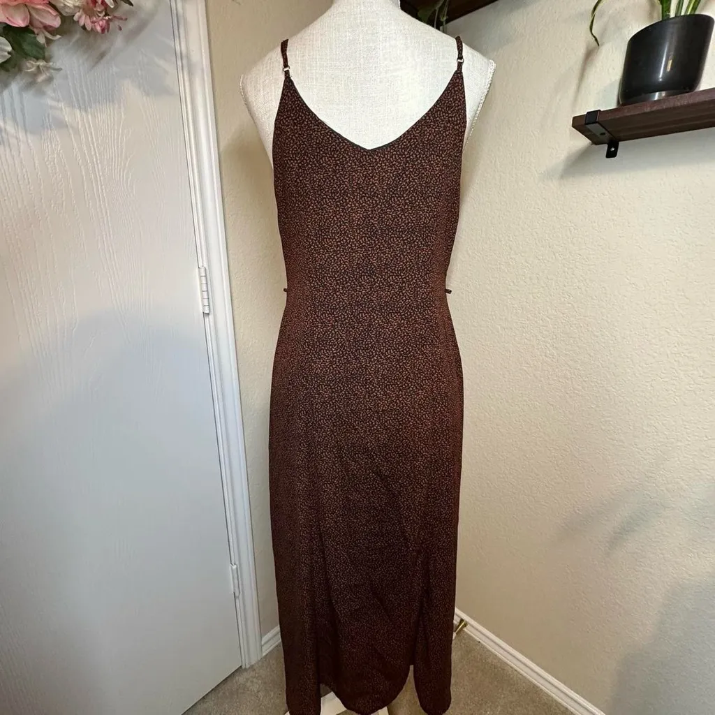 Sienna Sky Brown Button-Front Dress - Image 3