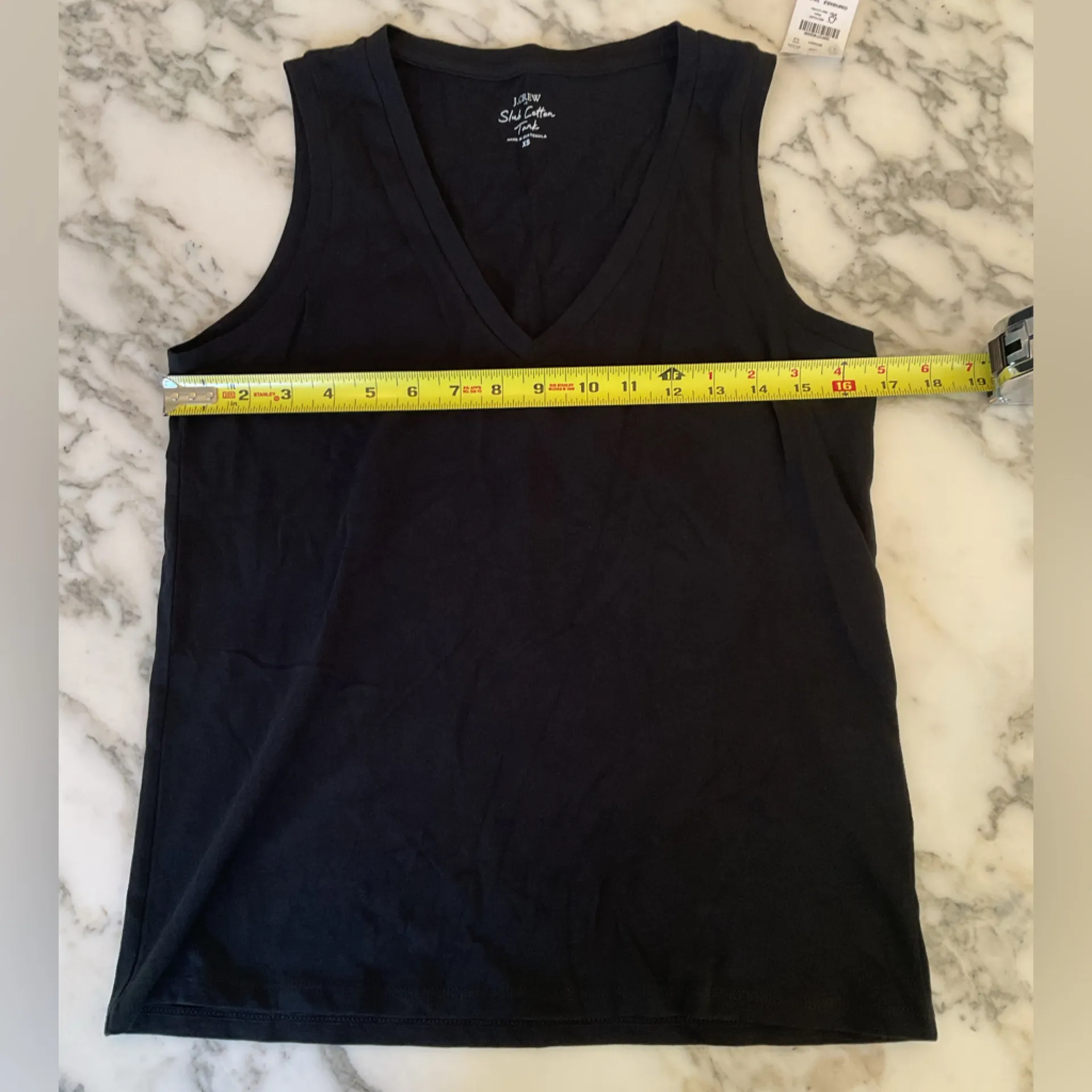 NWT J. Crew cotton slub tank Sz XS. Small Hole from sensor in back. - Image 4