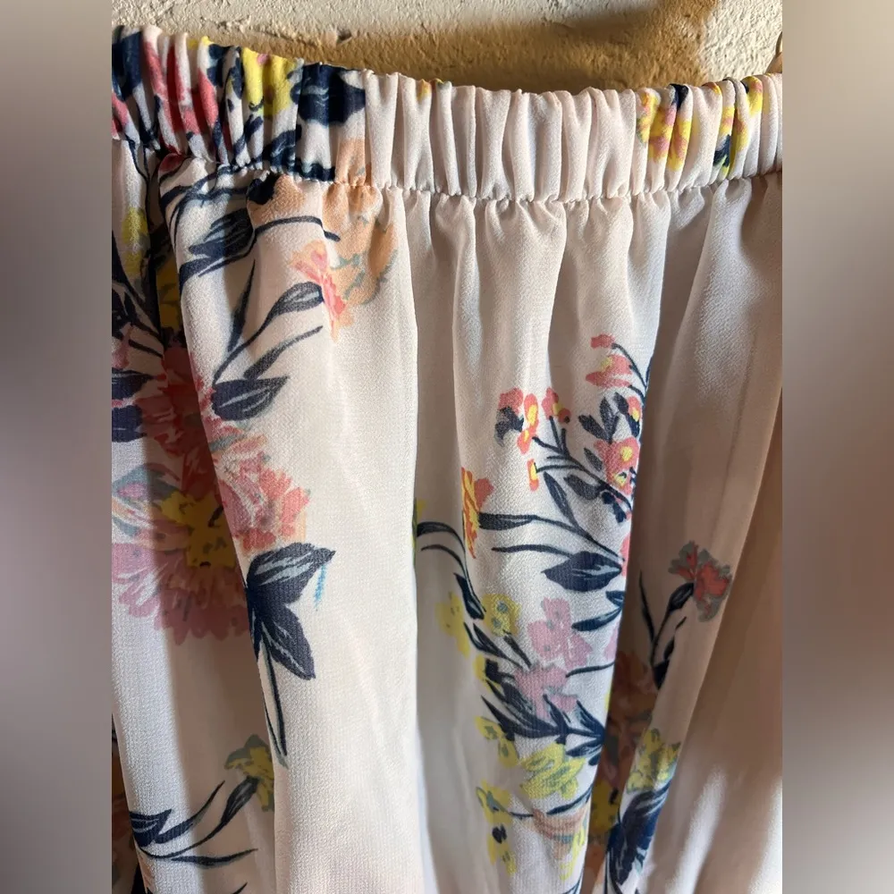 As U Wish Cream Ruffled Smocked Sundress - Image 3