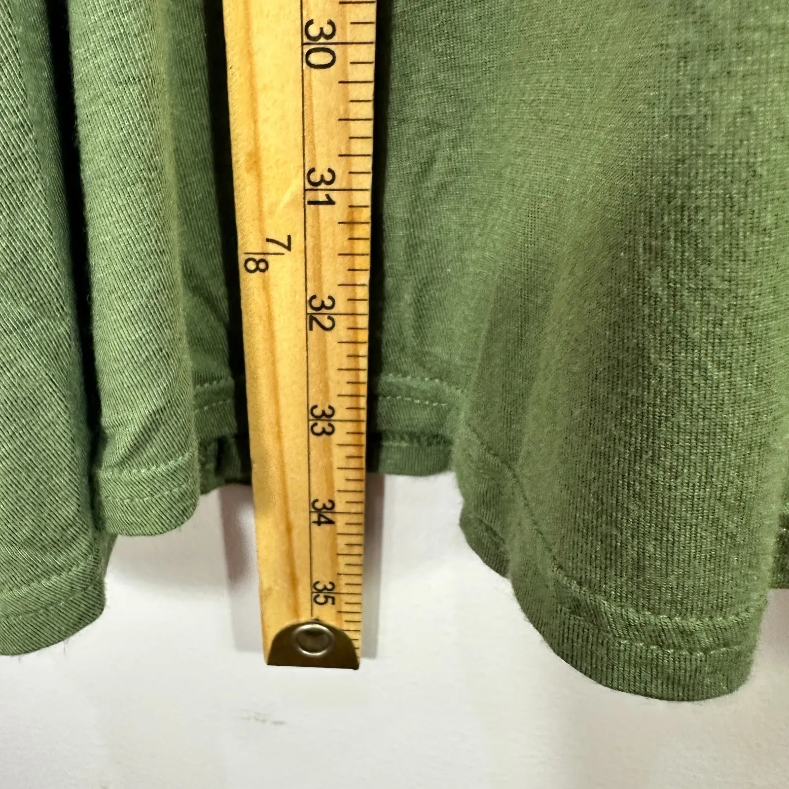 GAP Dress Women Medium Green Smocked Bodice Puff Sleeve Cottagecore Boho Prairie - Image 6