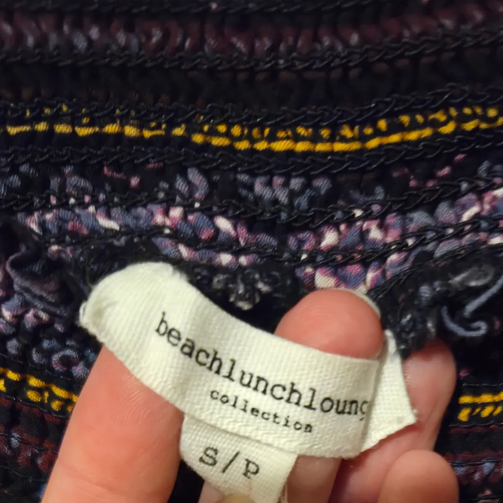 beachlunchlounge Black Floral Mini Off Shoulder Dress Quarter Length Sleeve - Image 2