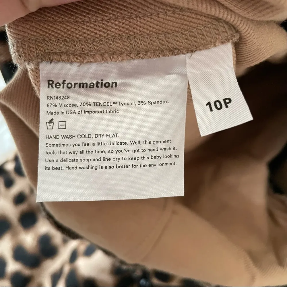 Reformation  Marlon leopard pants - Image 6