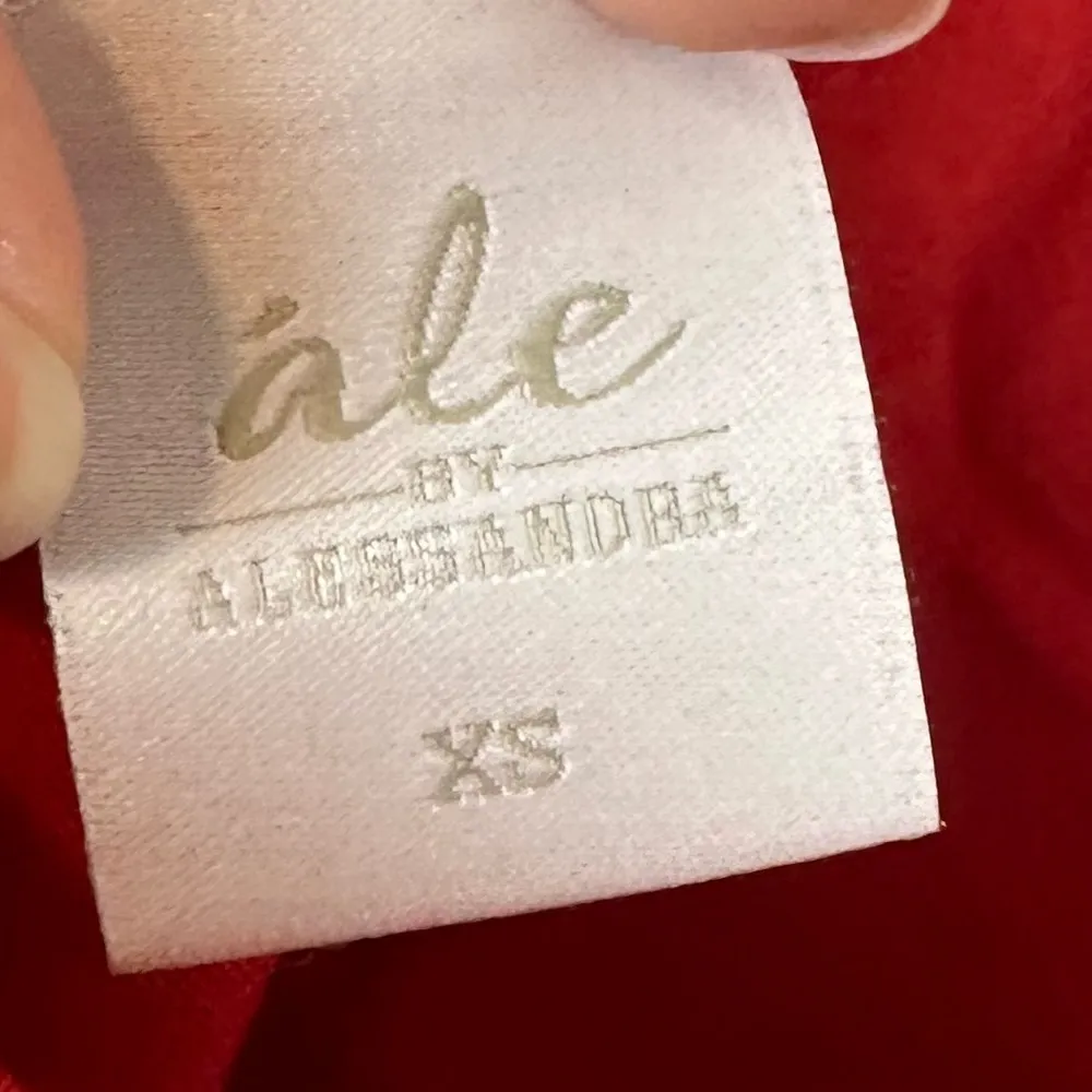 Ale by Alessandra Matilda Red Floral Ruffle Wide Leg Jumpsuit Women’s Sz XS - Image 5