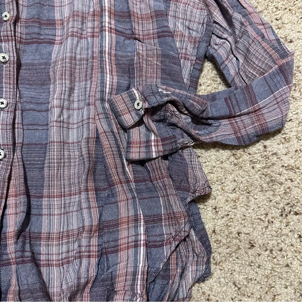 Oversized Plaid BDG Button Up Shirt - Image 4