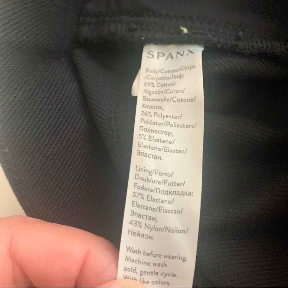 SPANX Control Top Pull On Black Skinny Jeans Size S - Image 9