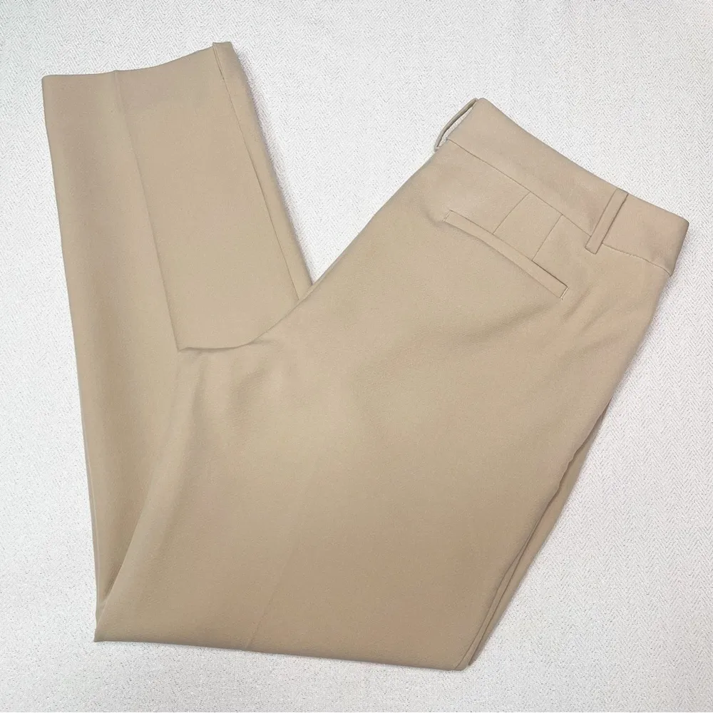 Talbots Hampshire Ankle Pant Straight Leg Dress Pants Tan 14 Nwt - Image 4