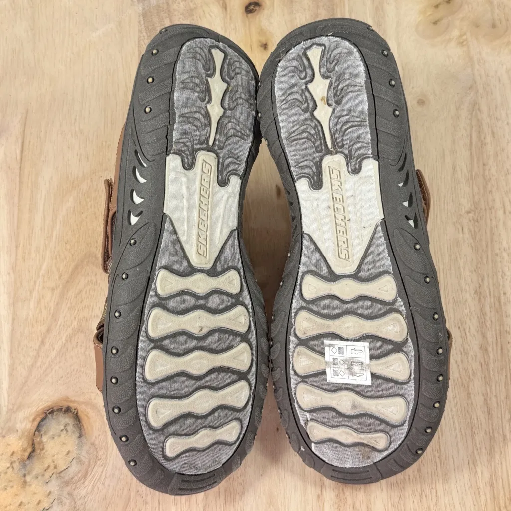 Skechers Reggae Sunday Stroll Strappy Slide Sandals Brown Rainbow Women 9 - Image 9