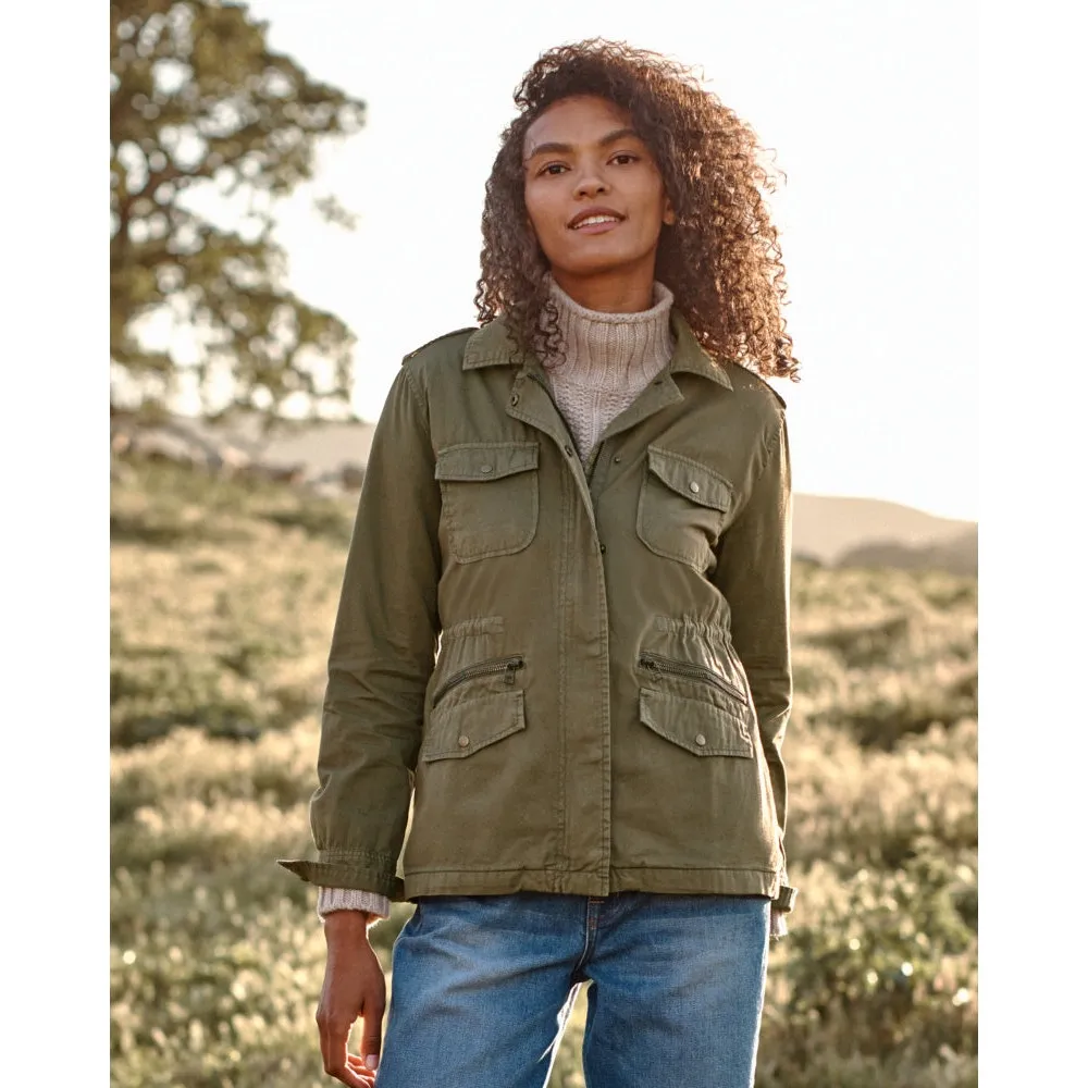 Y2K Velvet by Graham & Spencer Khaki Green "Ruby" Utility Field Jacket Women 4P - Image 6