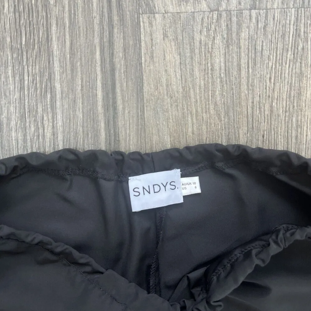 SNDYS.  Paloma Pant Black Size US 6 AU / UK 10 Cargo Parachute Drawstring - Image 4