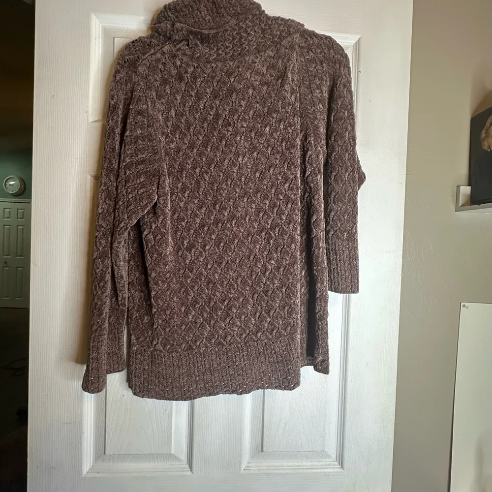 Cozy‎ Brown Cowl Neck Sweater - Image 3