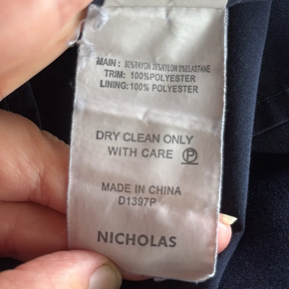 Nicholas Plunging Navy Dress Blue Size 8 - Image 13