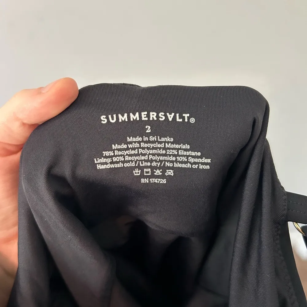 SUMMERSALT the sweetheart coast Black One Piece Swimsuit adjustable strap - Image 3