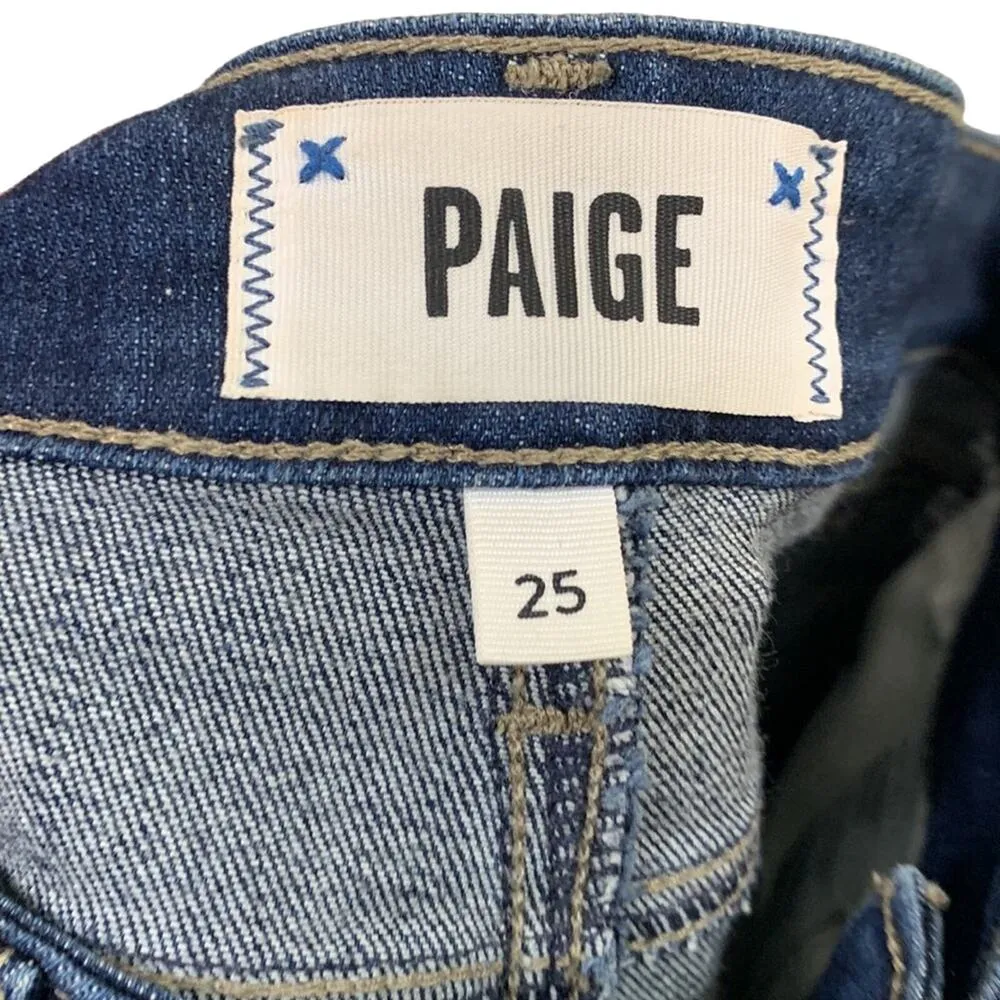 PAIGE Skyline Ankle Peg Skinny Jeans in Blue Bills - Image 2